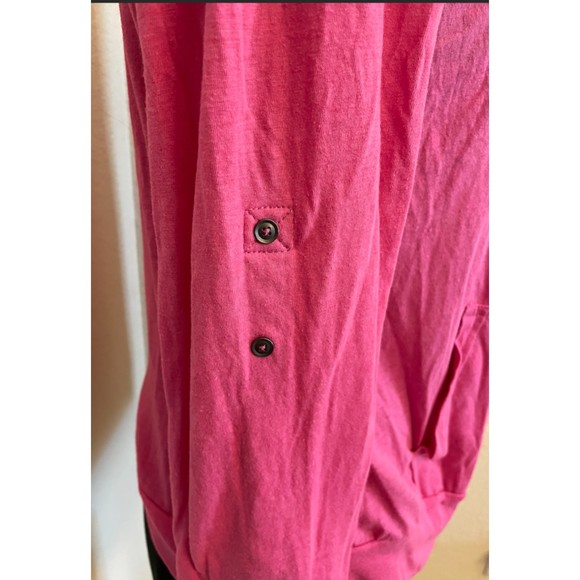 Gap Lightweight Zip Hoodie-Rolled up Sleeves - Sz M - Picture 3 of 10